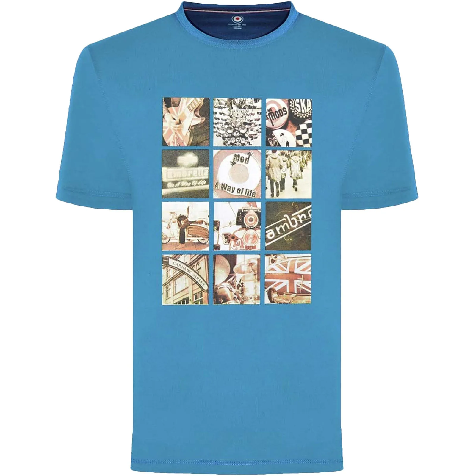Lambretta Mens Photo Print Retro T-Shirt