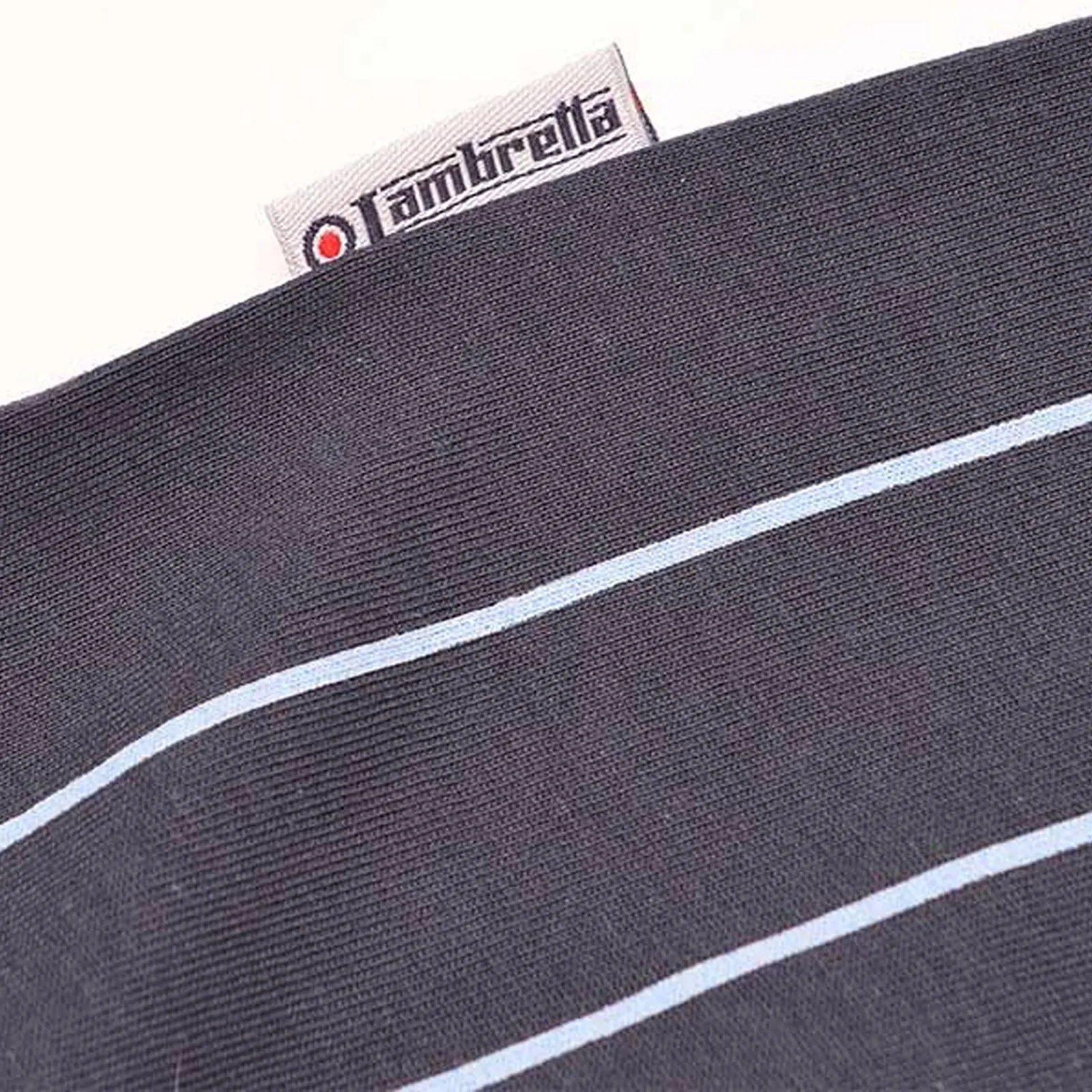 Lambretta Mens Pinstripe Short Sleeve 3 Button Placket Cotton Polo Shirt Top