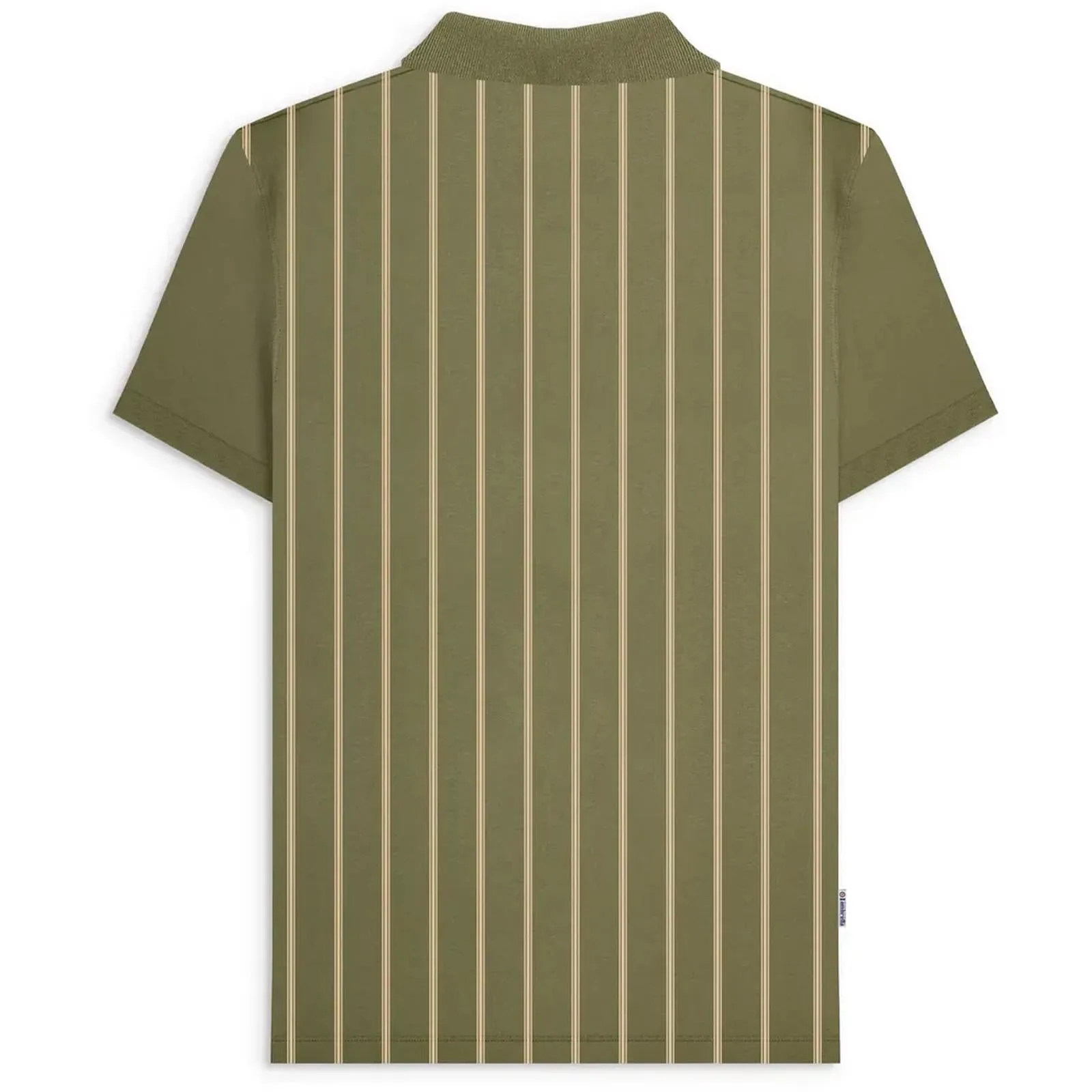 Lambretta Mens Pinstripe Short Sleeve Polo Shirt