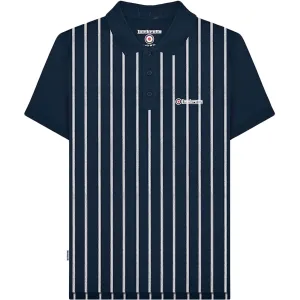 Lambretta Mens Pinstripe Short Sleeve Polo Shirt