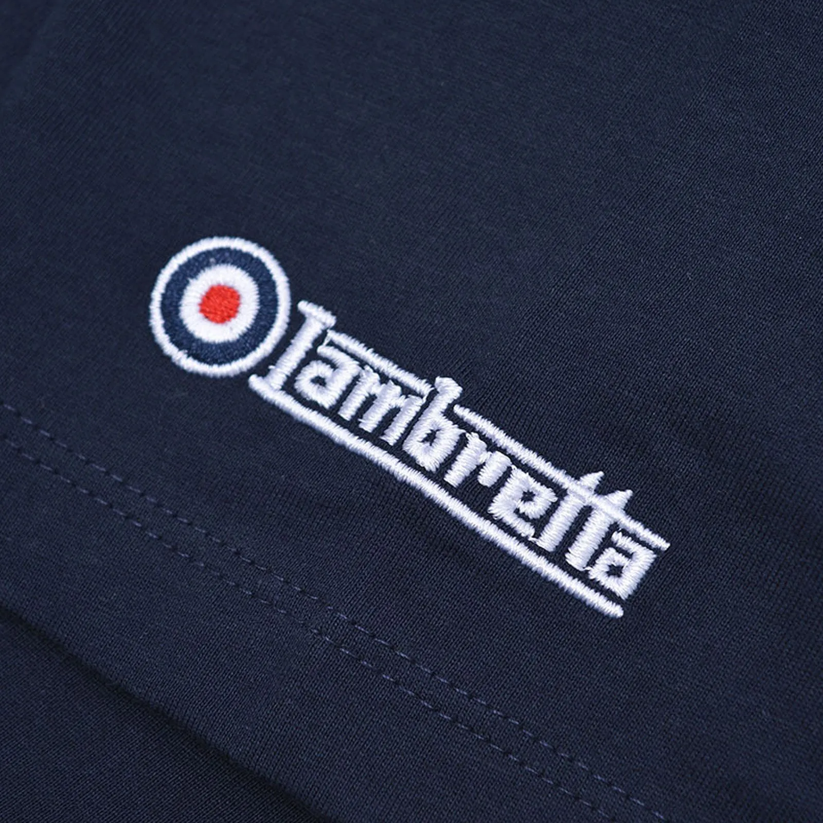 Lambretta Mens Pow Roundel Crew Neck Retro T-Shirt