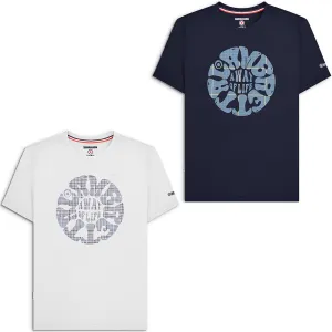 Lambretta Mens Pow Roundel Crew Neck Retro T-Shirt