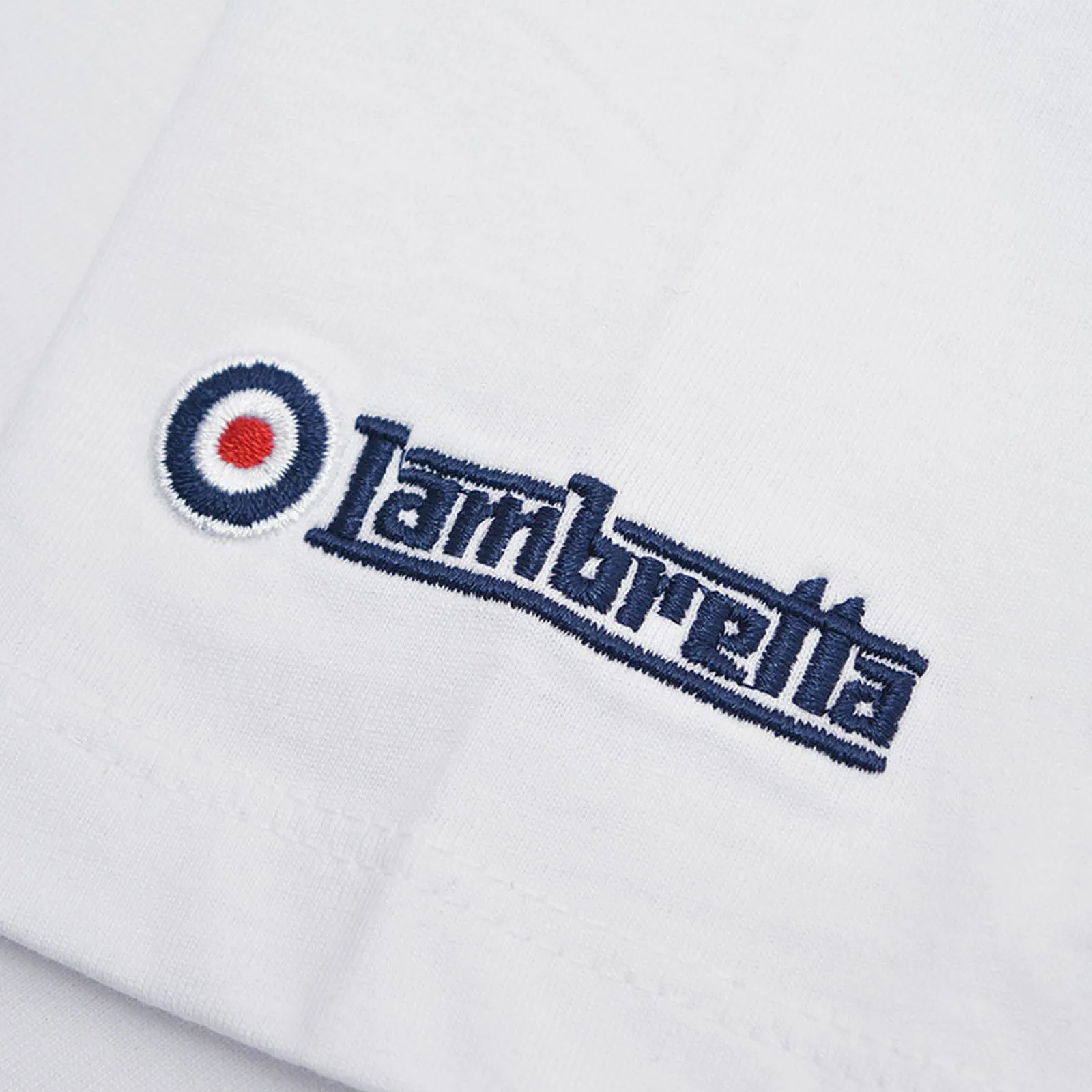 Lambretta Mens Pow Roundel Crew Neck Retro T-Shirt