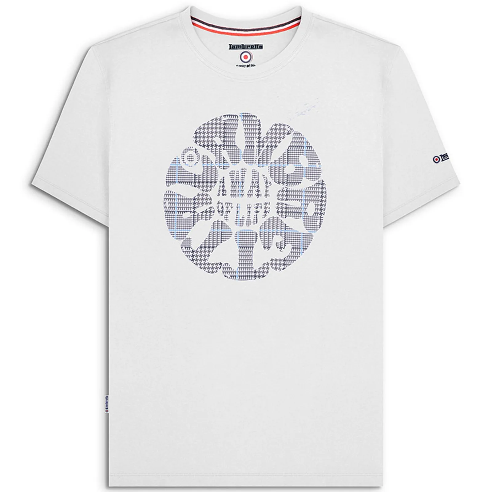 Lambretta Mens Pow Roundel Crew Neck Retro T-Shirt