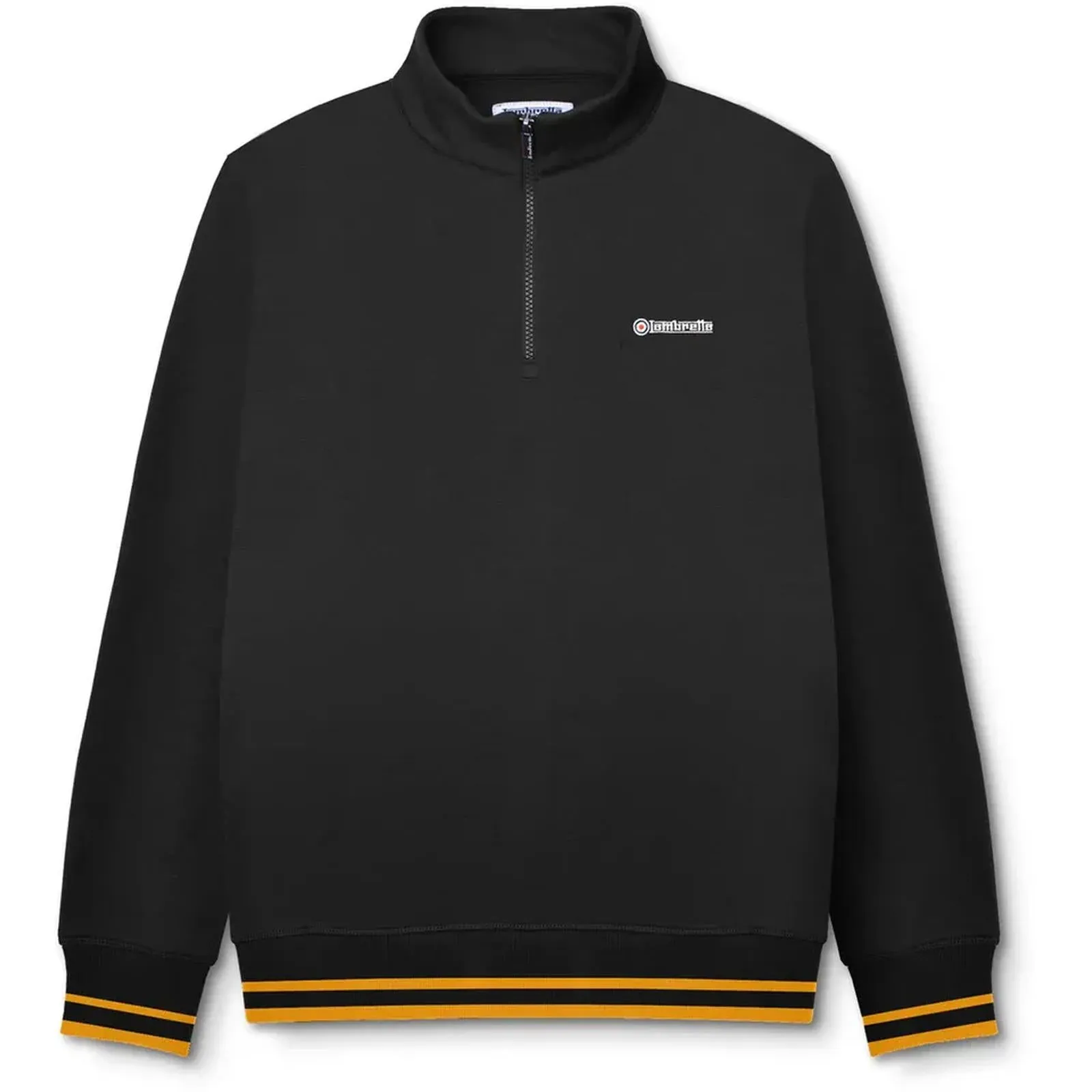 Lambretta Mens Quarter Zip Sweatshirt