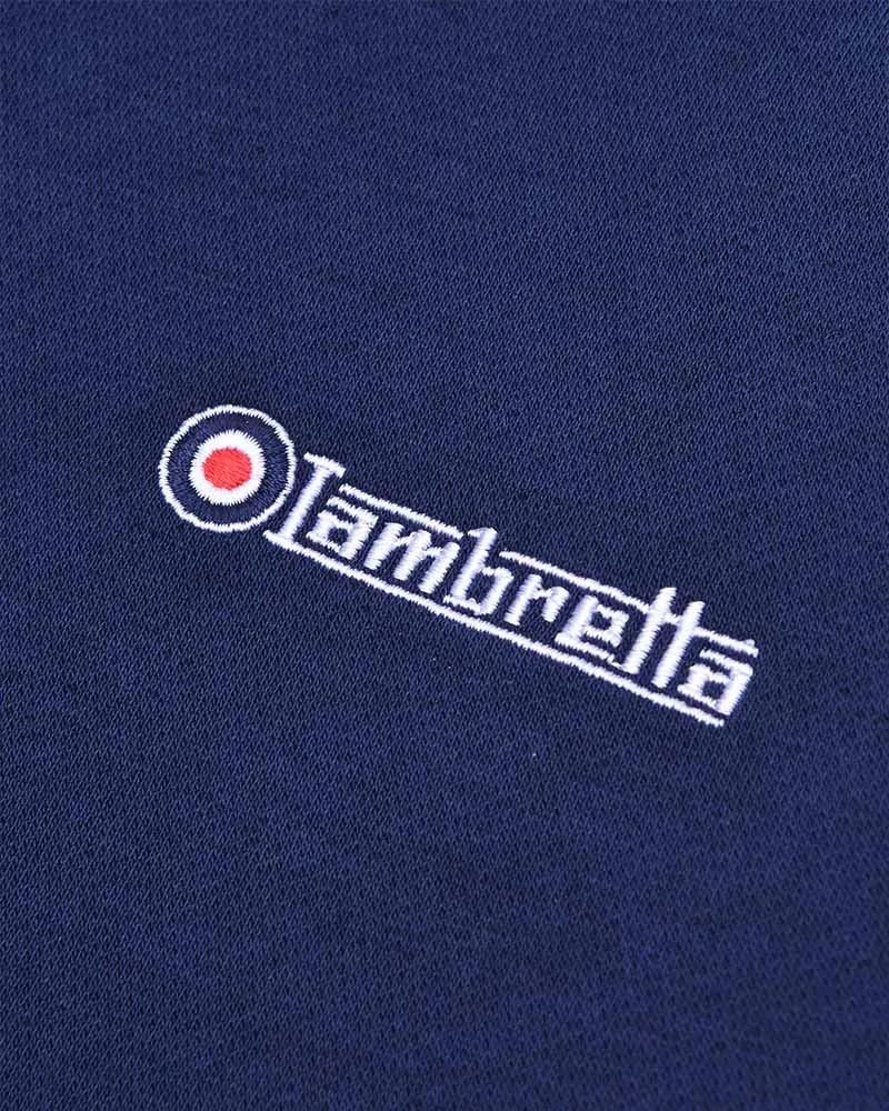 Lambretta Mens Quarter Zip Sweatshirt