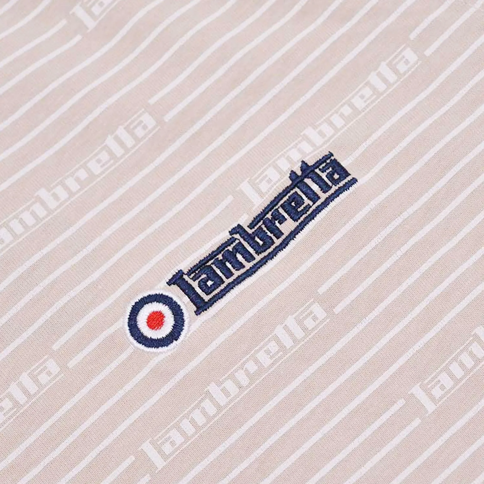 Lambretta Mens Repeat Logo Short Sleeve Polo Shirt