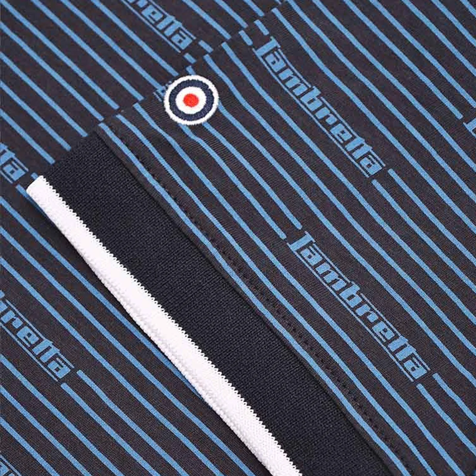 Lambretta Mens Repeat Logo Short Sleeve Polo Shirt