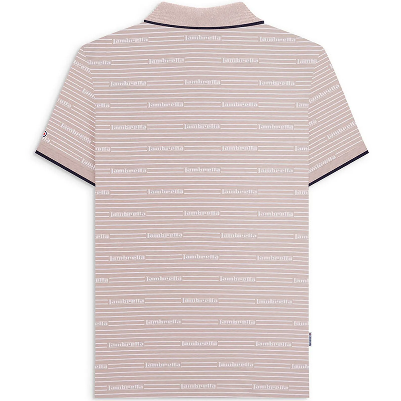 Lambretta Mens Repeat Logo Short Sleeve Polo Shirt