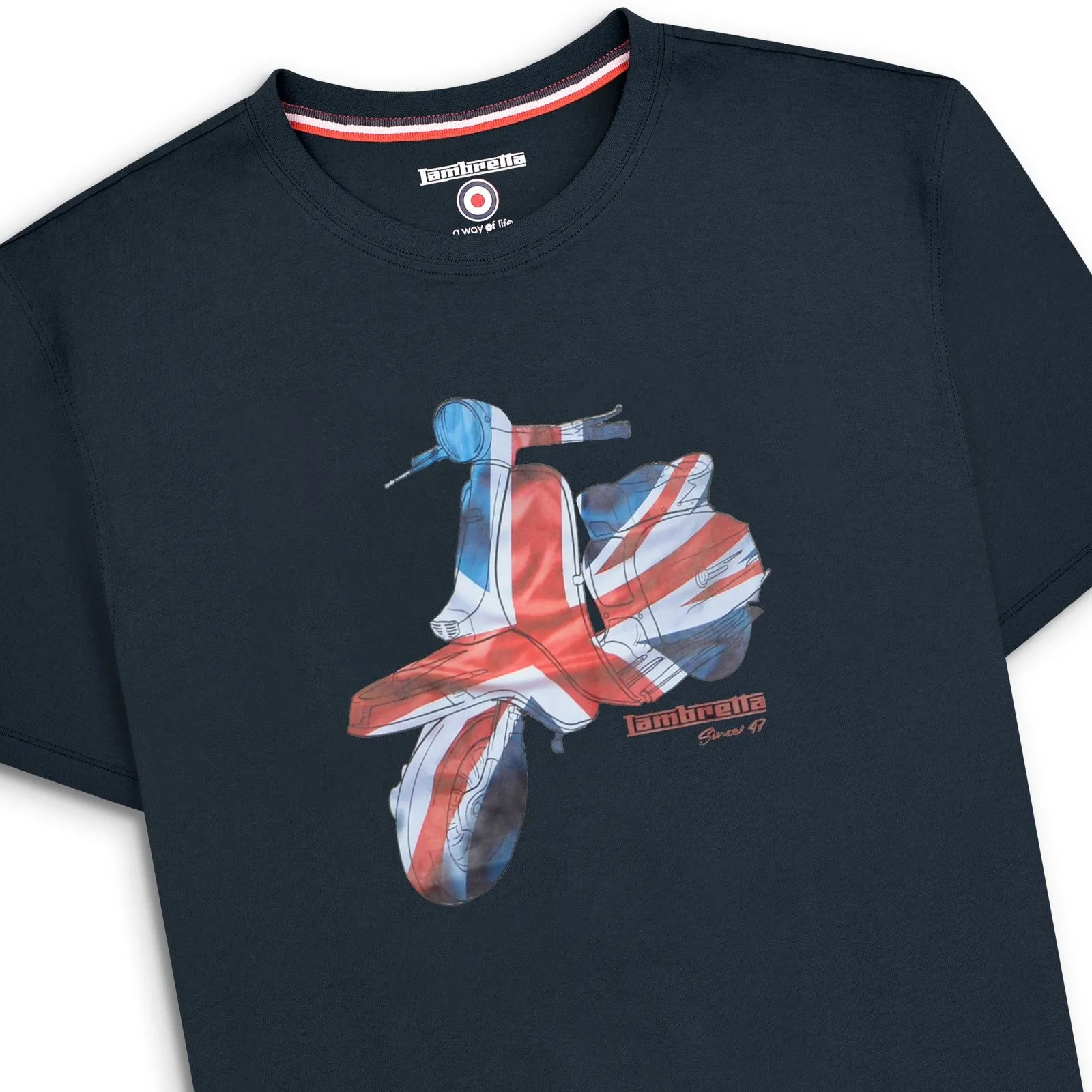 Lambretta Mens Scooter Tee Short Sleeve T-Shirt