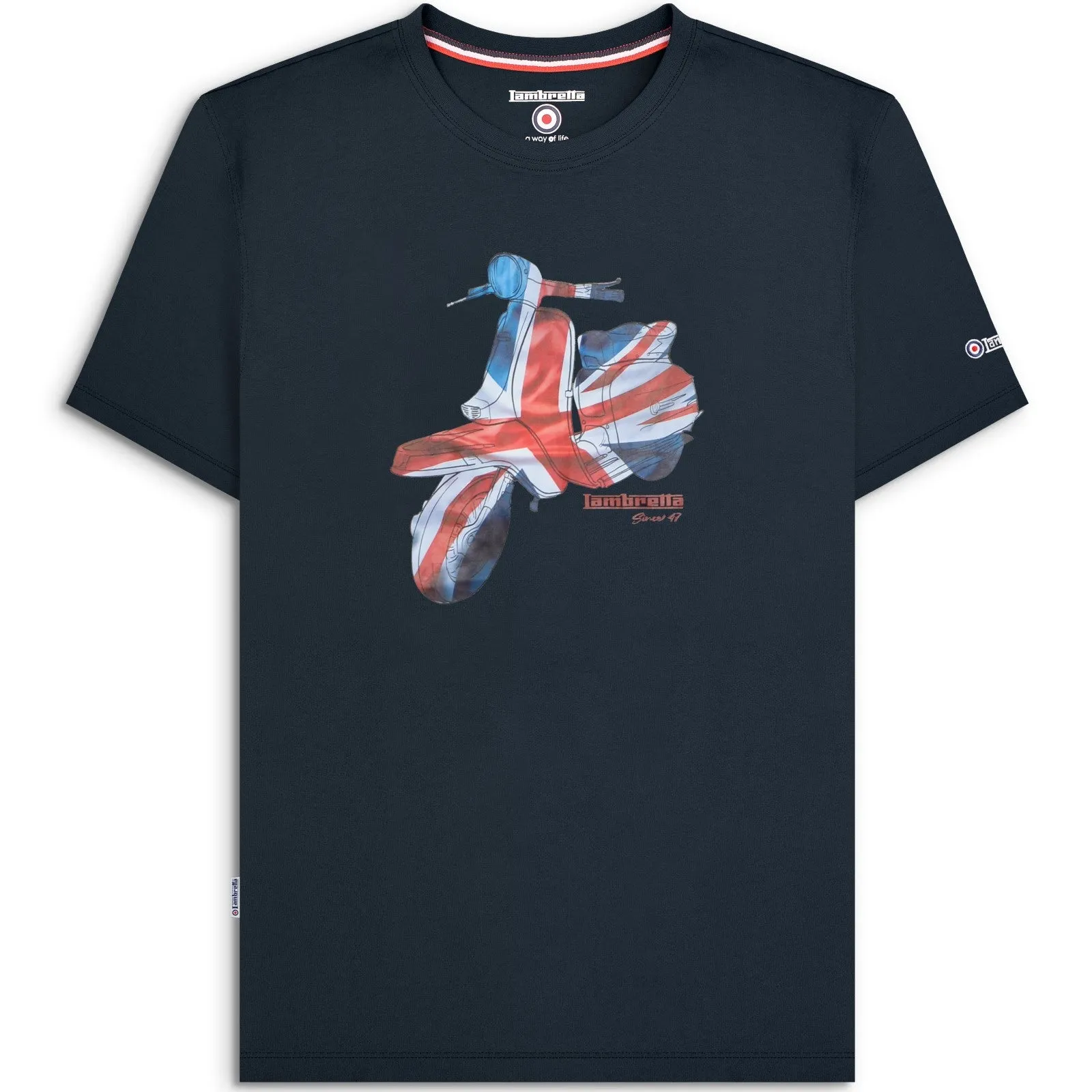 Lambretta Mens Scooter Tee Short Sleeve T-Shirt