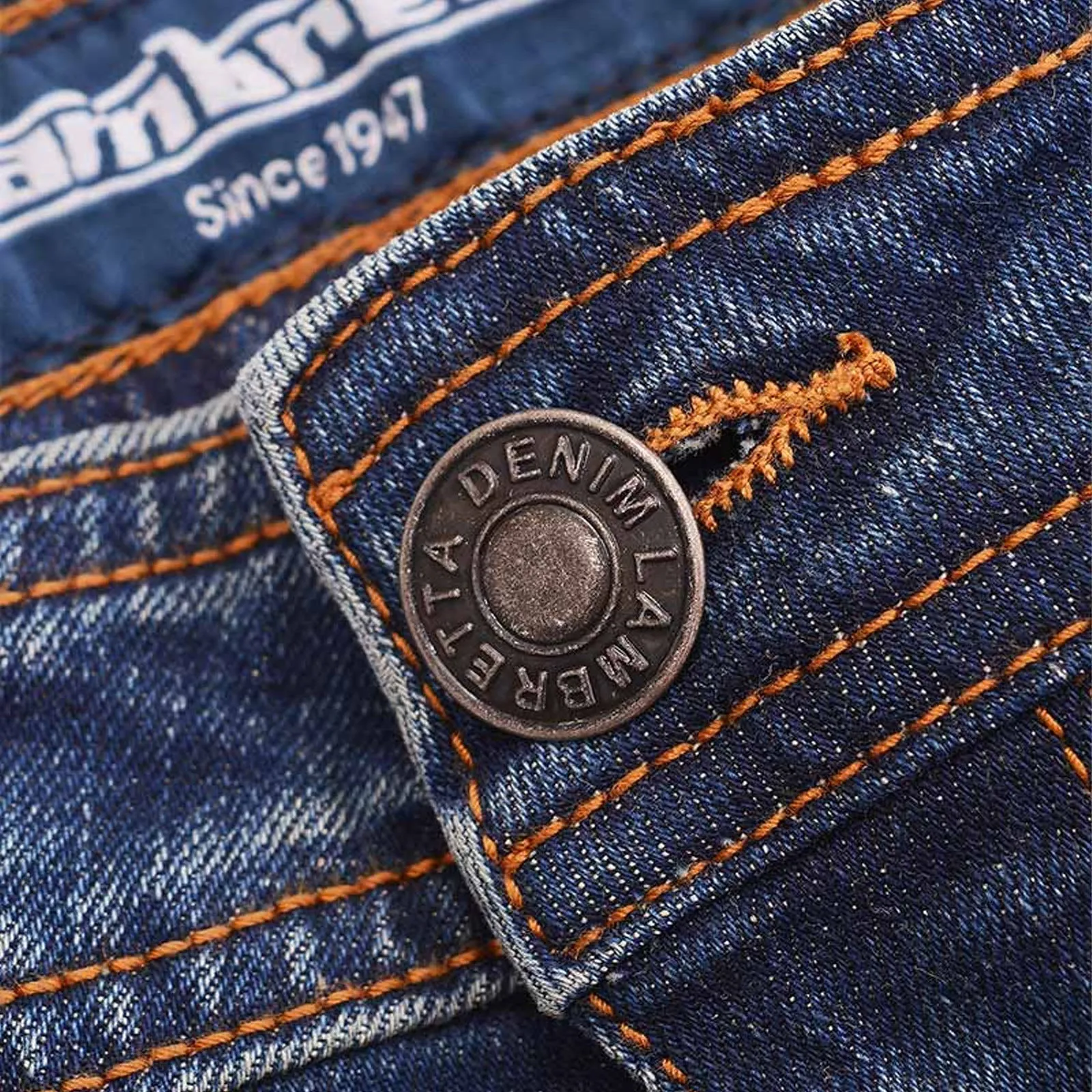 Lambretta Mens Stafford Slim Fit Skinny Denim Jeans