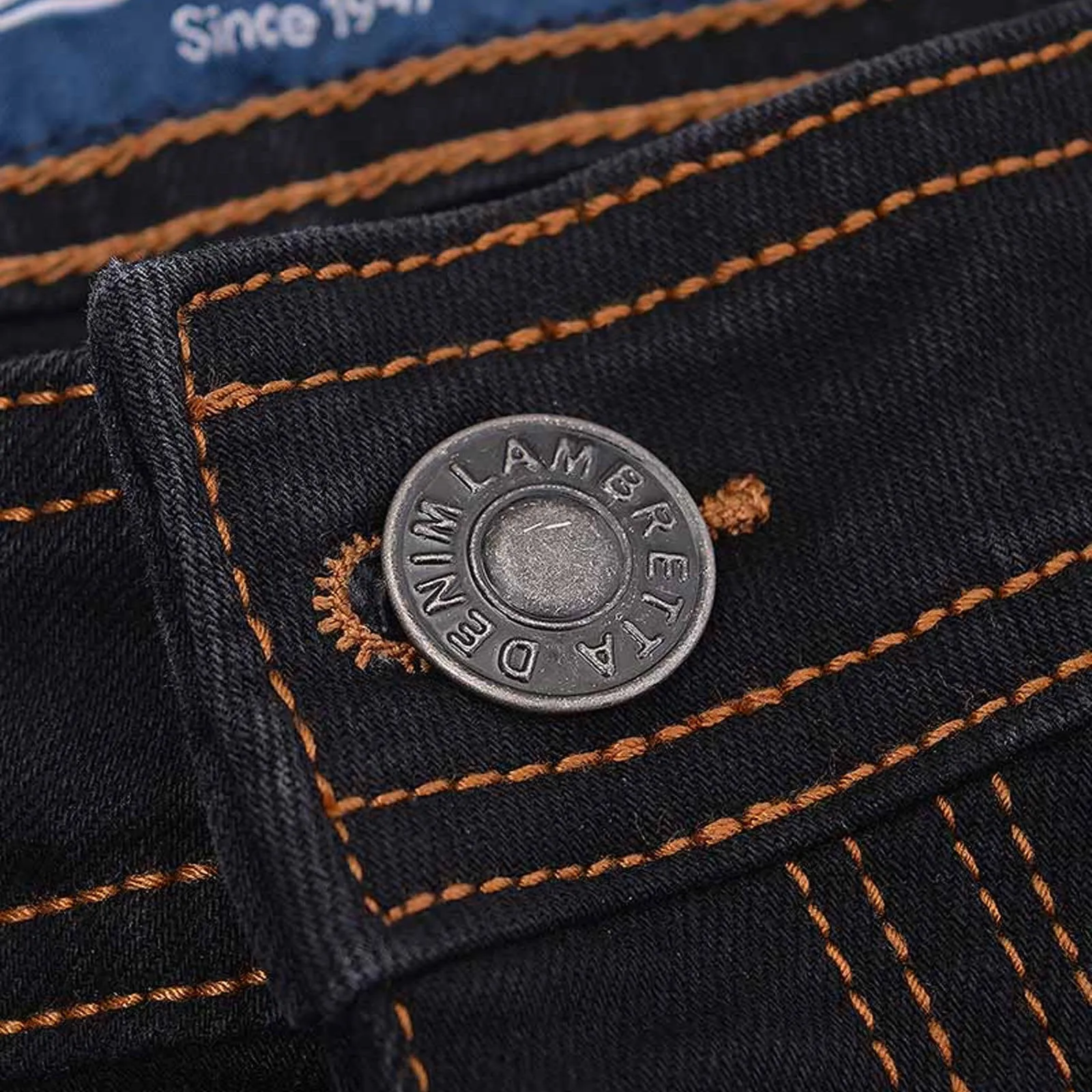 Lambretta Mens Stafford Slim Fit Skinny Denim Jeans