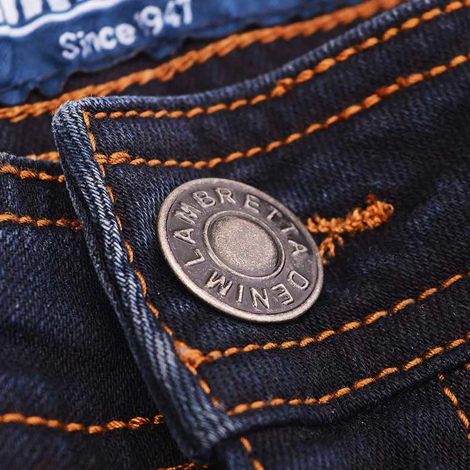Lambretta Mens Stafford Slim Fit Skinny Denim Jeans