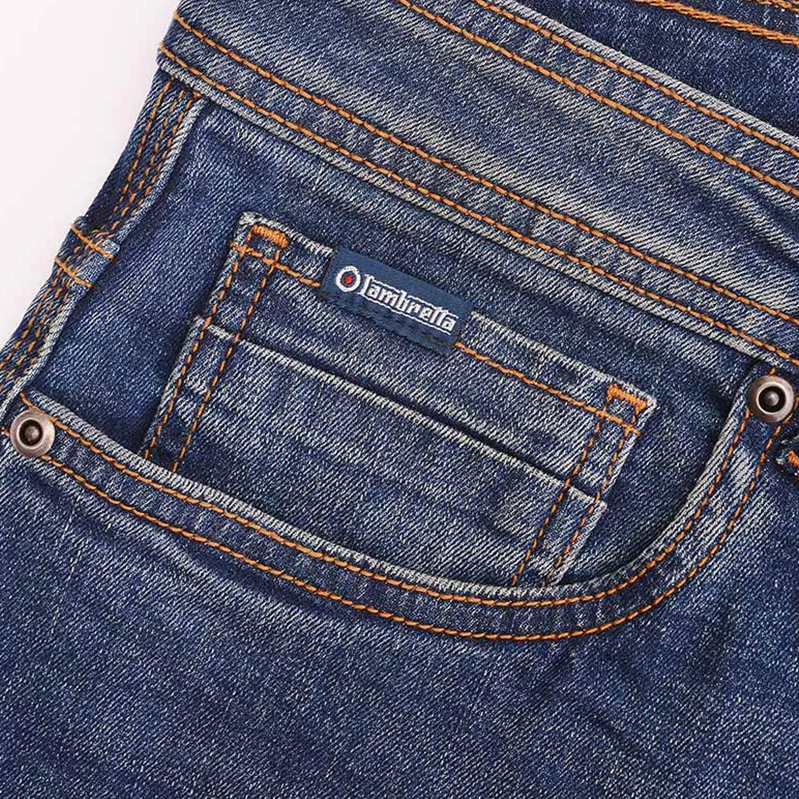 Lambretta Mens Stafford Slim Fit Skinny Denim Jeans