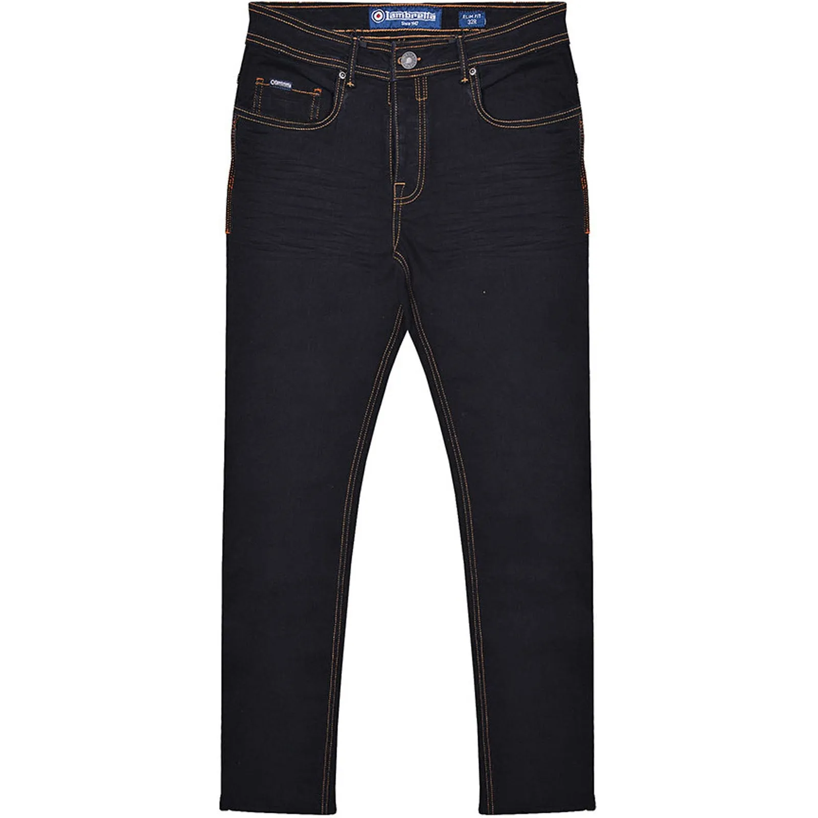 Lambretta Mens Stafford Slim Fit Skinny Denim Jeans