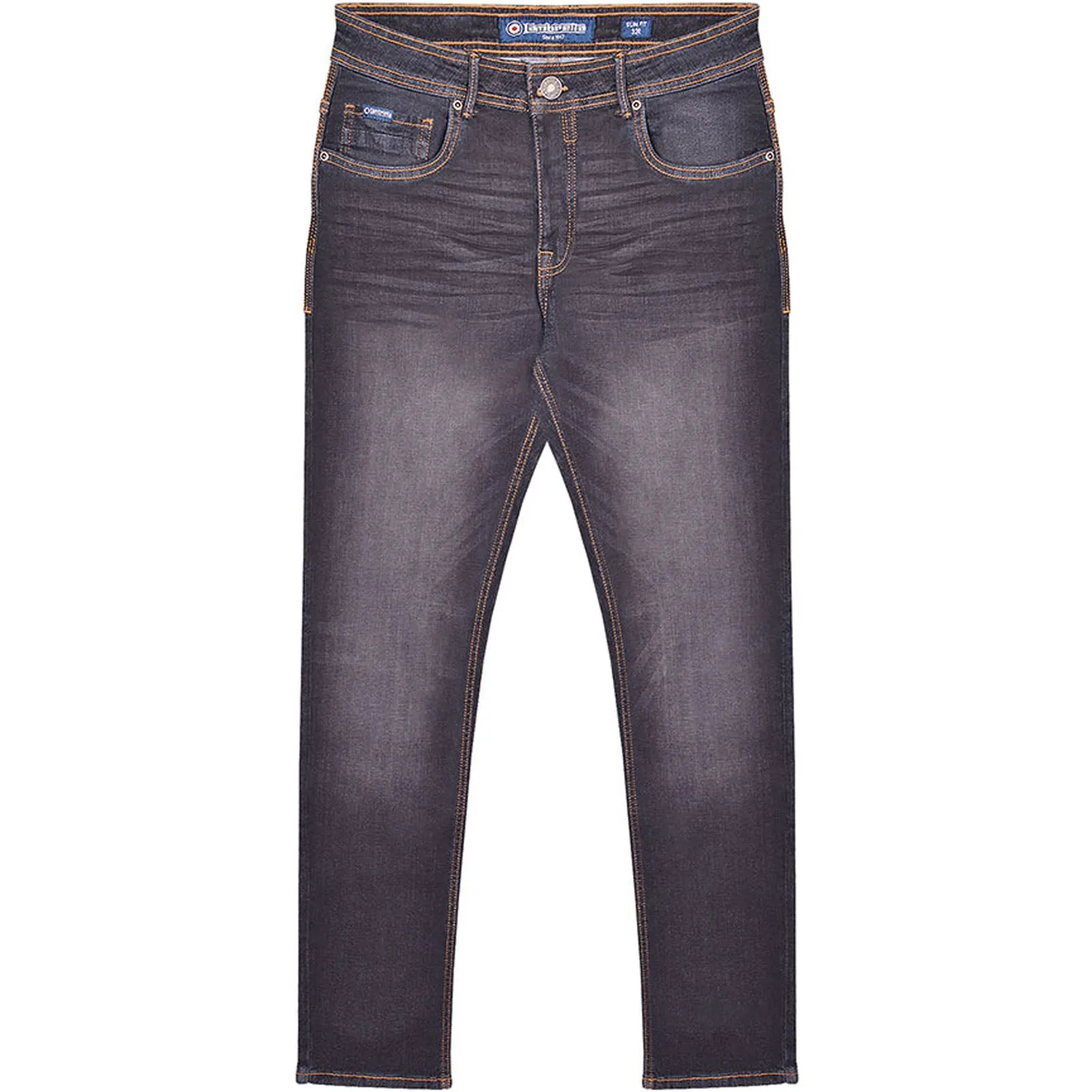 Lambretta Mens Stafford Slim Fit Skinny Denim Jeans