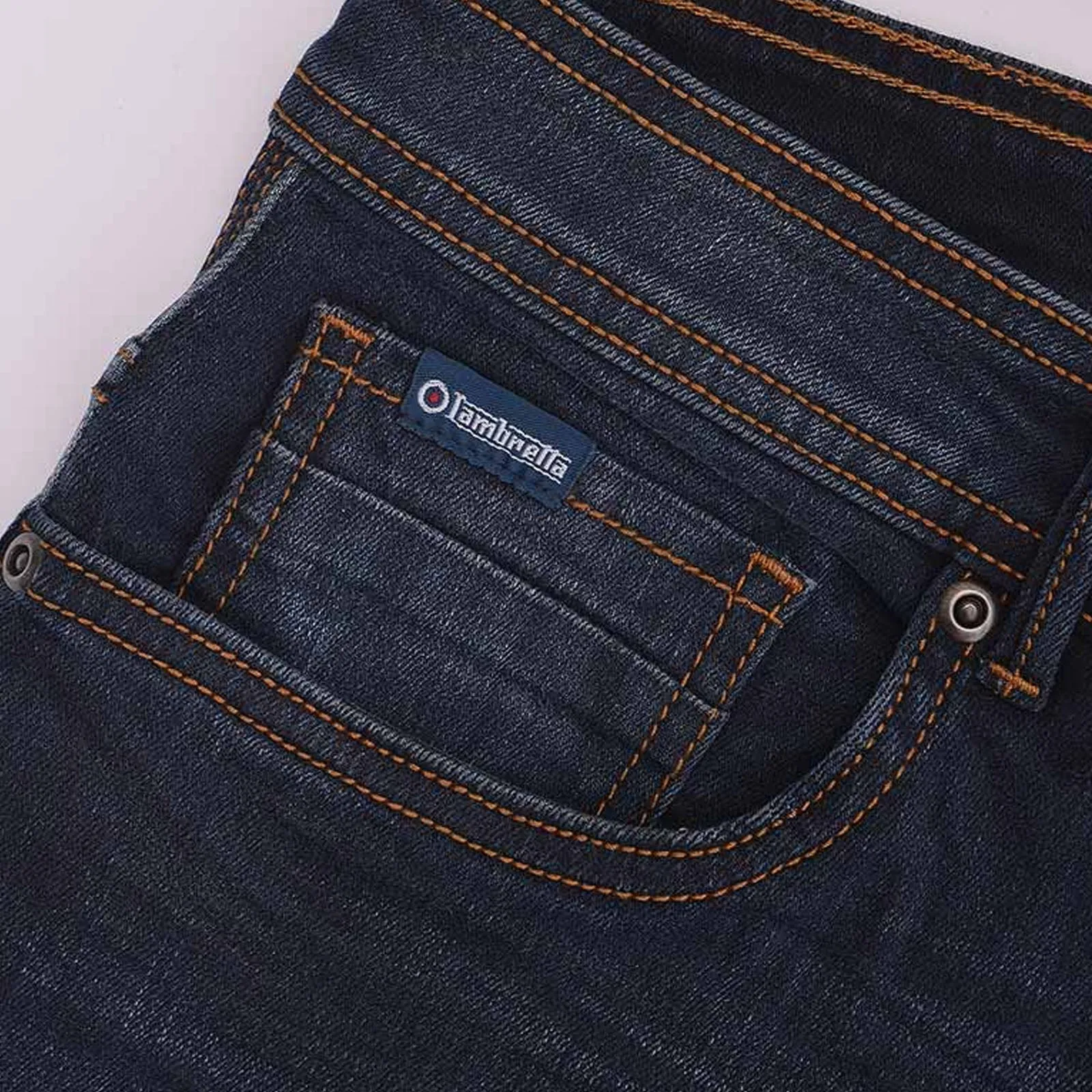 Lambretta Mens Stafford Slim Fit Skinny Denim Jeans
