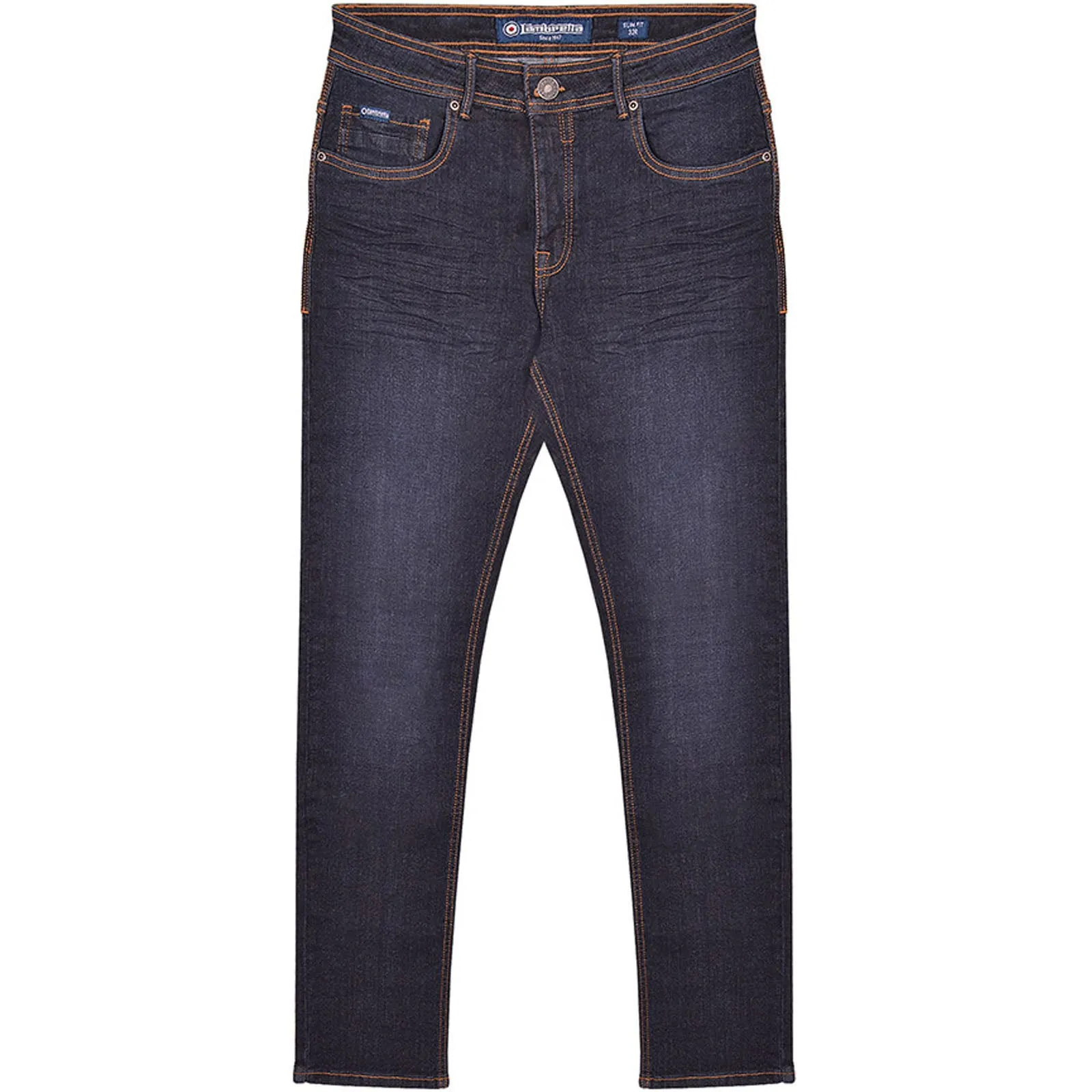 Lambretta Mens Stafford Slim Fit Skinny Denim Jeans