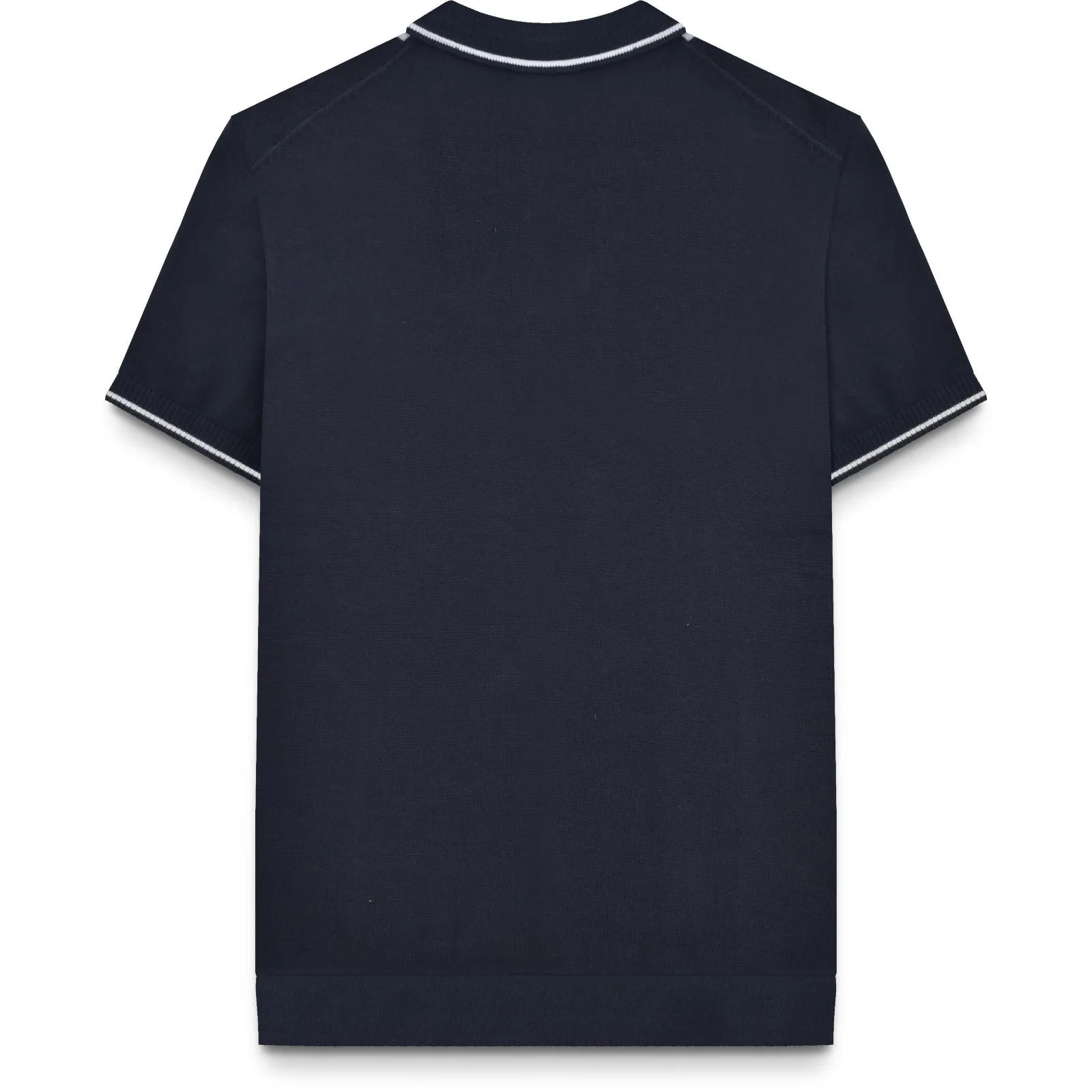Lambretta Mens Striped Knit Short Sleeve Polo Shirt