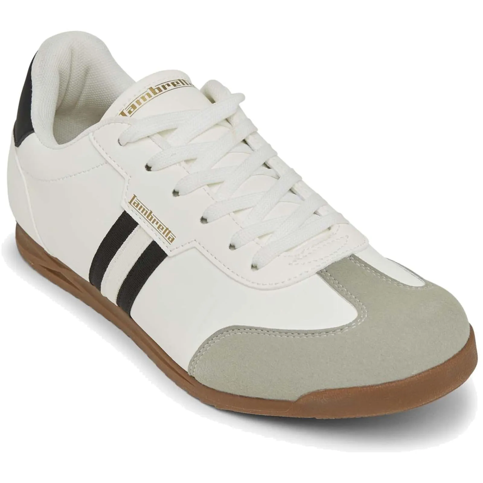 Lambretta Mens Tackle Retro Trainers Shoes