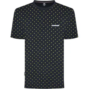 Lambretta Mens Target AOP Retro Crew Neck T-Shirt