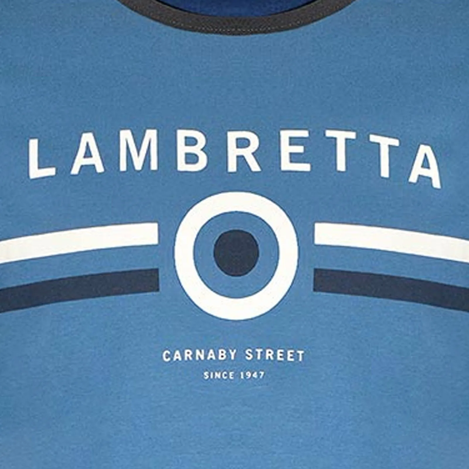 Lambretta Mens Target Ringer Retro T-Shirt
