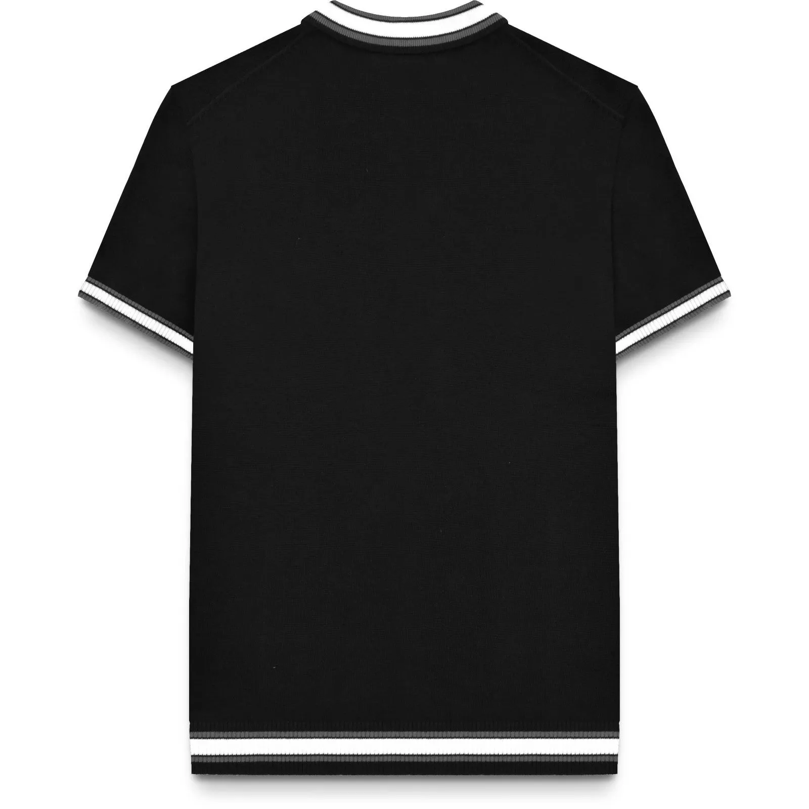Lambretta Mens Tipped Knit Short Sleeve Polo Shirt