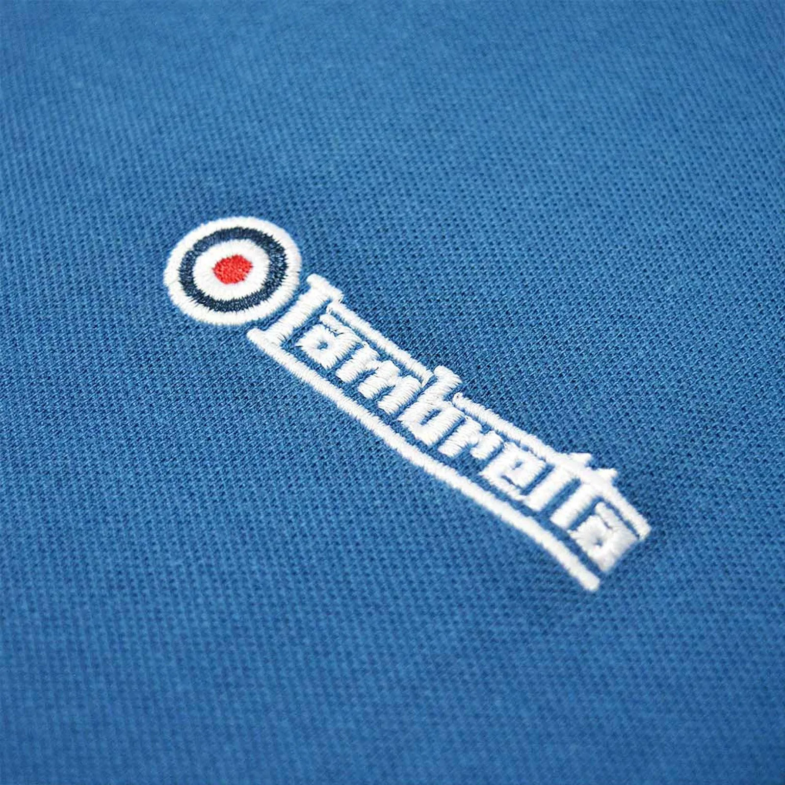 Lambretta Mens Tipped Pique Cotton T-Shirt