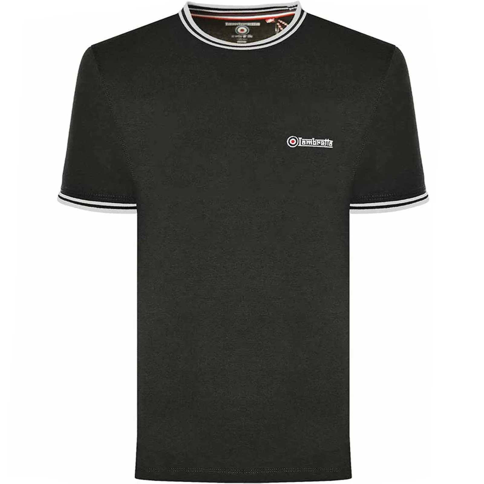 Lambretta Mens Tipped Pique T-Shirt