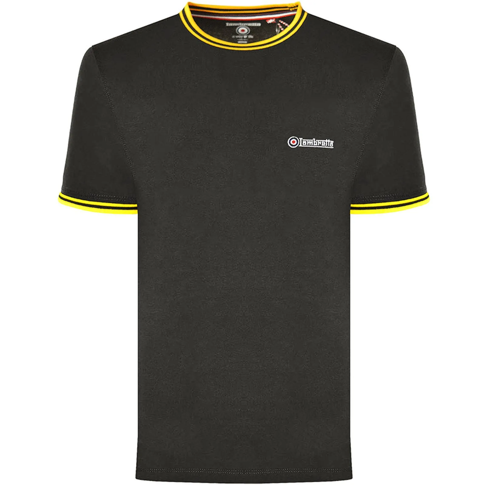 Lambretta Mens Tipped Pique T-Shirt