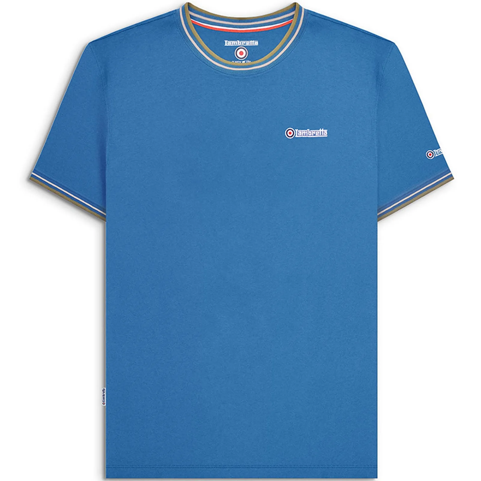 Lambretta Mens Tipped Pique T-Shirt