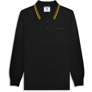 Lambretta Mens Tipped Polo Shirt Collar Button