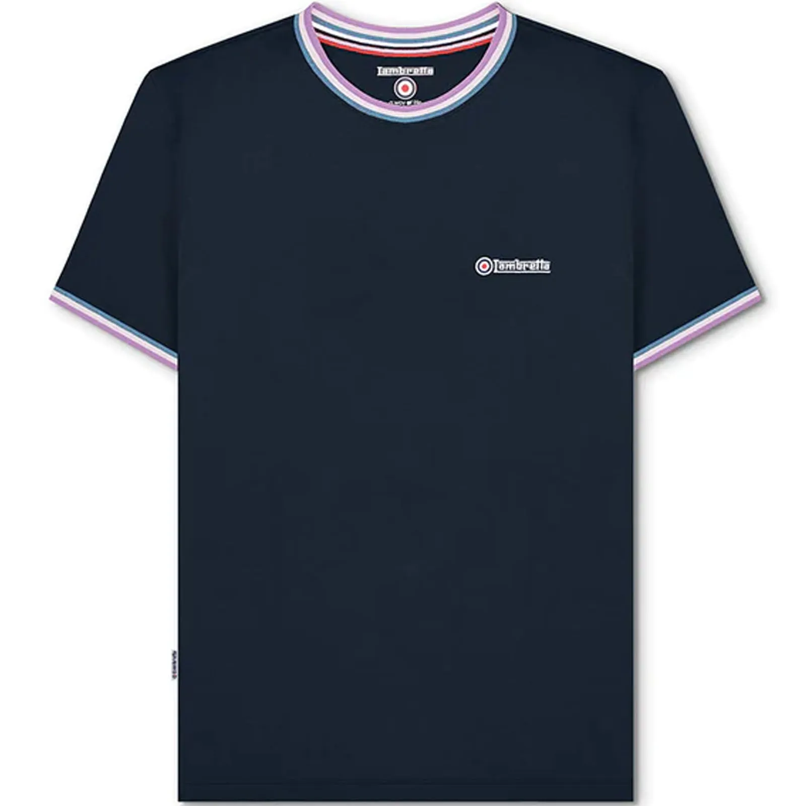 Lambretta Mens Triple Tipped Pique T-Shirt