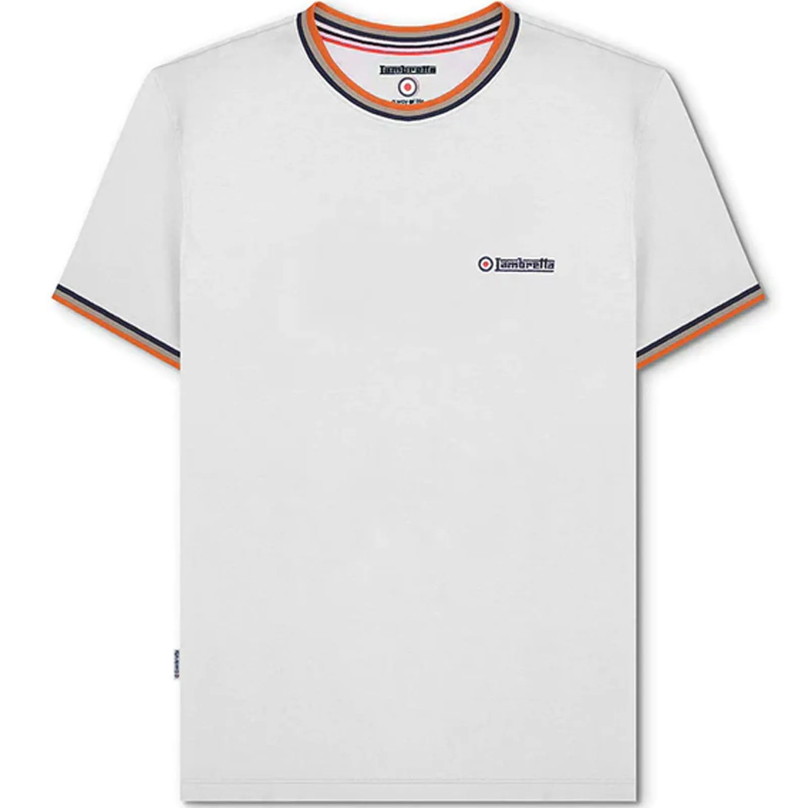 Lambretta Mens Triple Tipped Pique T-Shirt