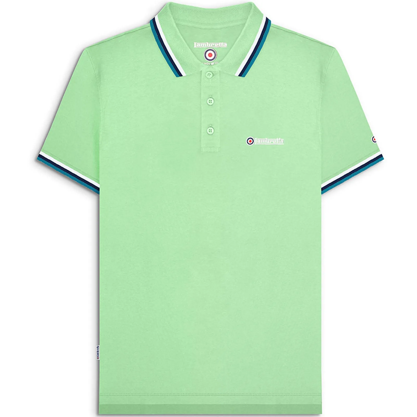 Lambretta Mens Triple Tipped Polo Shirt