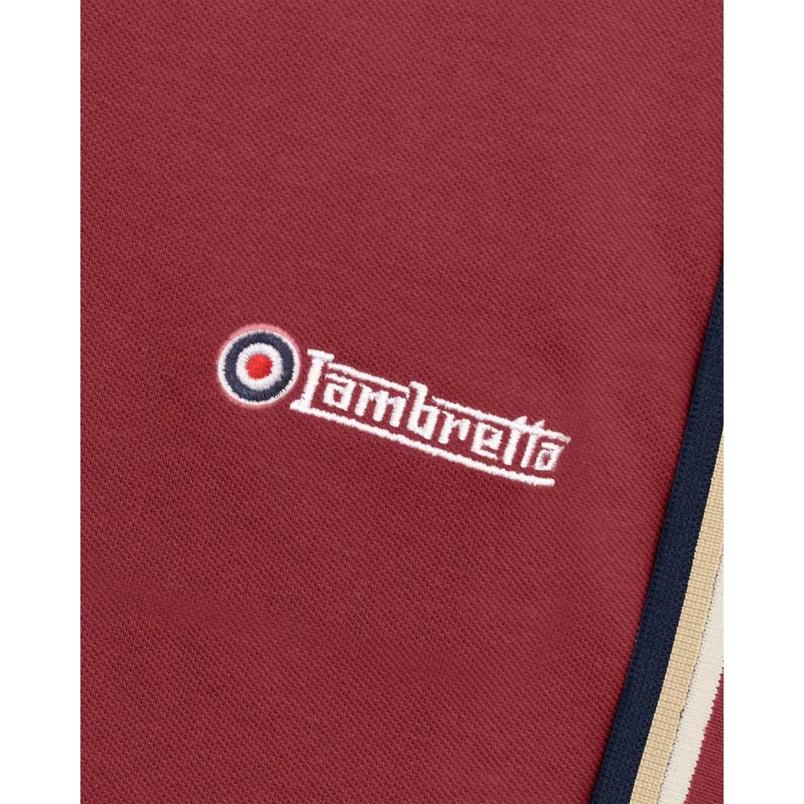 Lambretta Mens Triple Tipped Polo Shirt