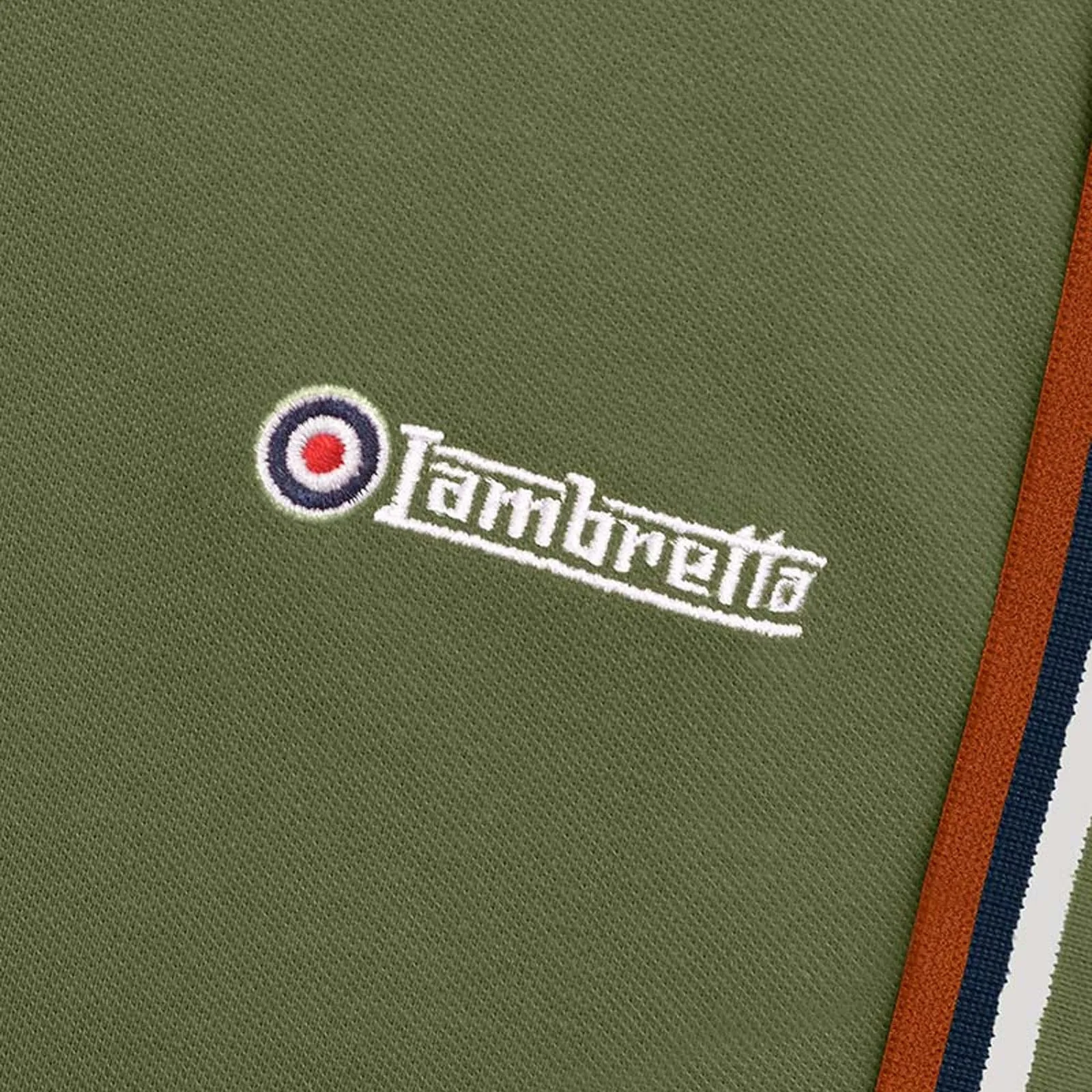 Lambretta Mens Triple Tipped Polo Shirt