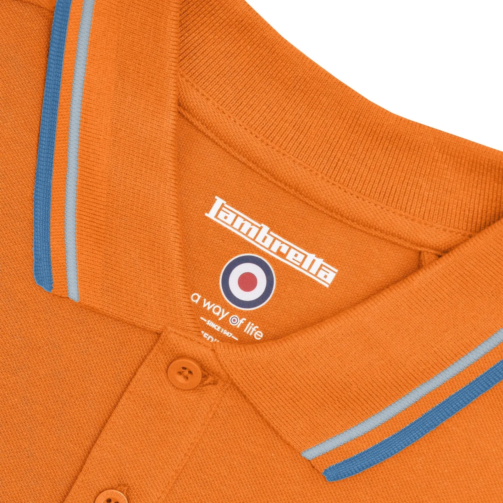 Lambretta Mens Twin Tipped Cotton Polo Shirt