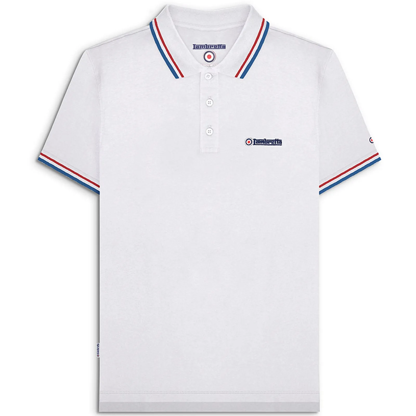 Lambretta Mens Twin Tipped Cotton Polo Shirt