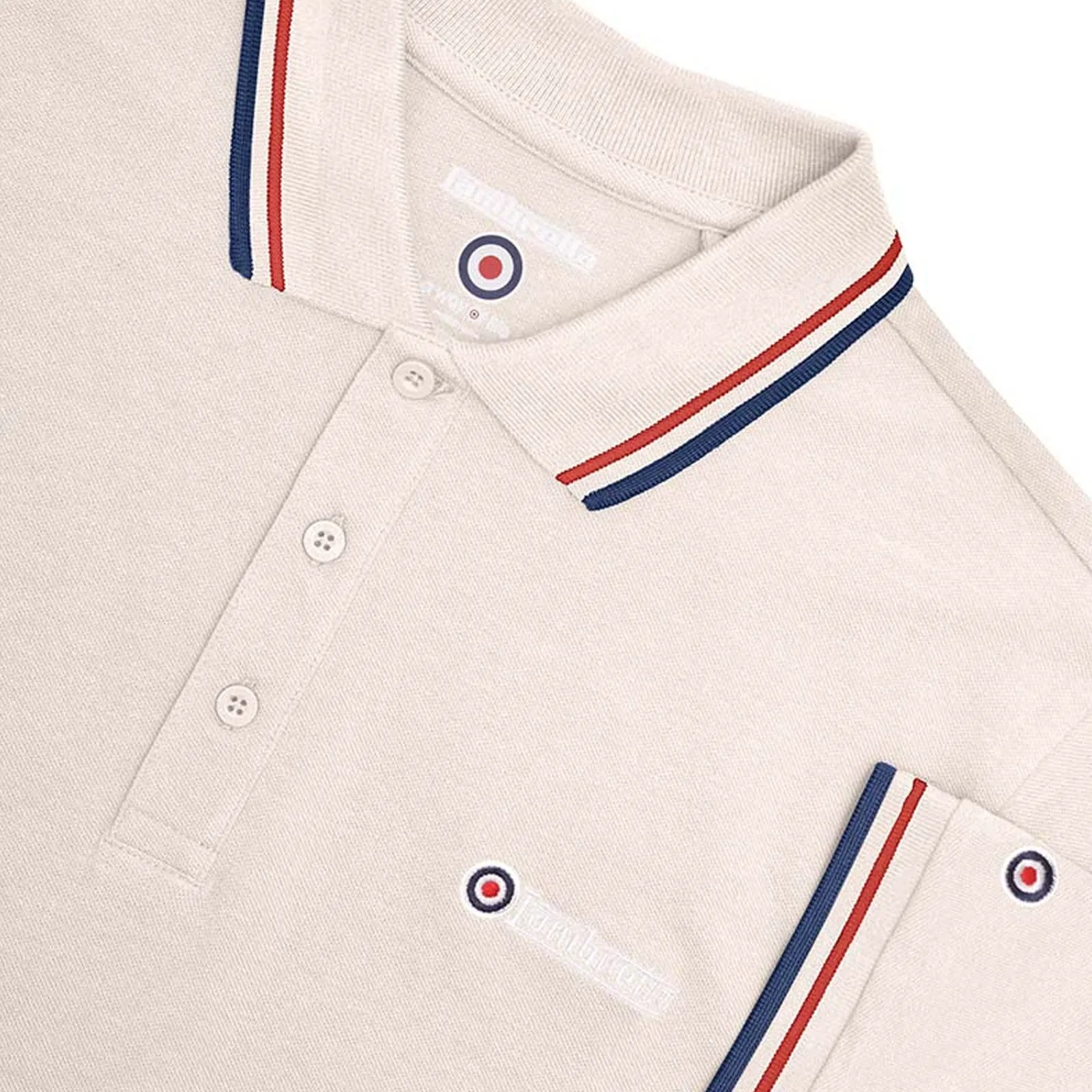 Lambretta Mens Twin Tipped Retro Polo Shirt