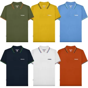 Lambretta Mens Twin Tipped Retro Polo Shirt