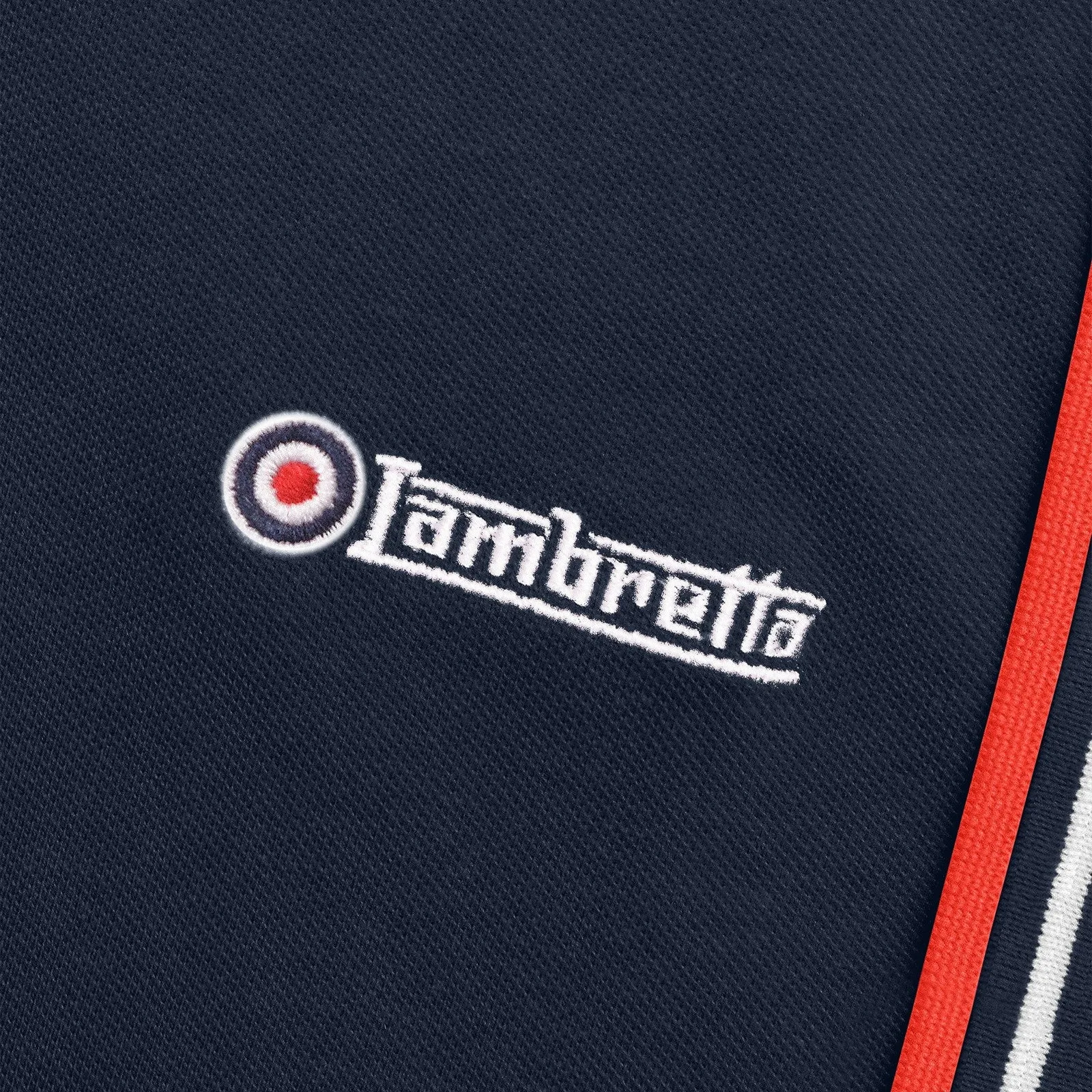 Lambretta Mens Twin Tipped Retro Polo Shirt