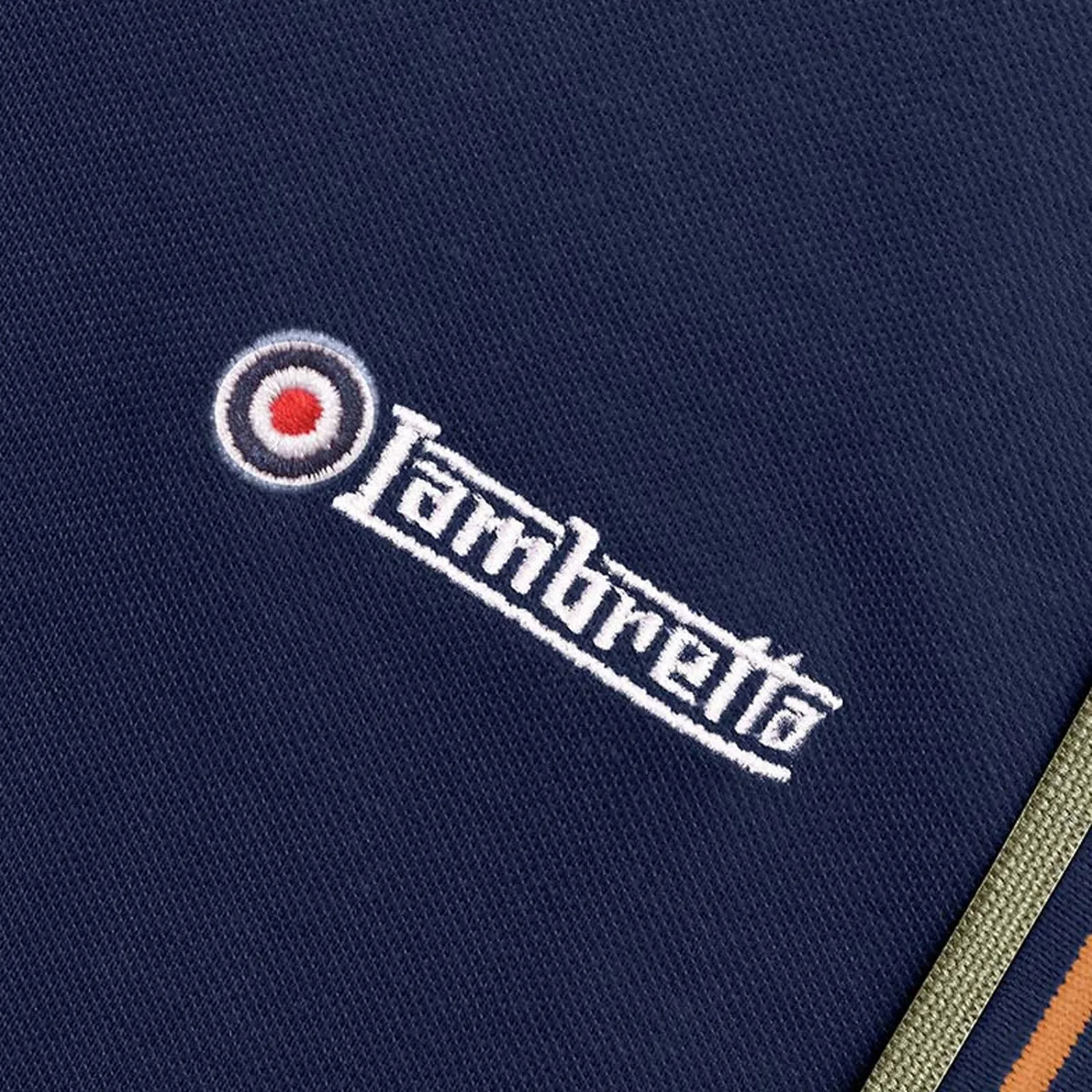 Lambretta Mens Twin Tipped Retro Polo Shirt