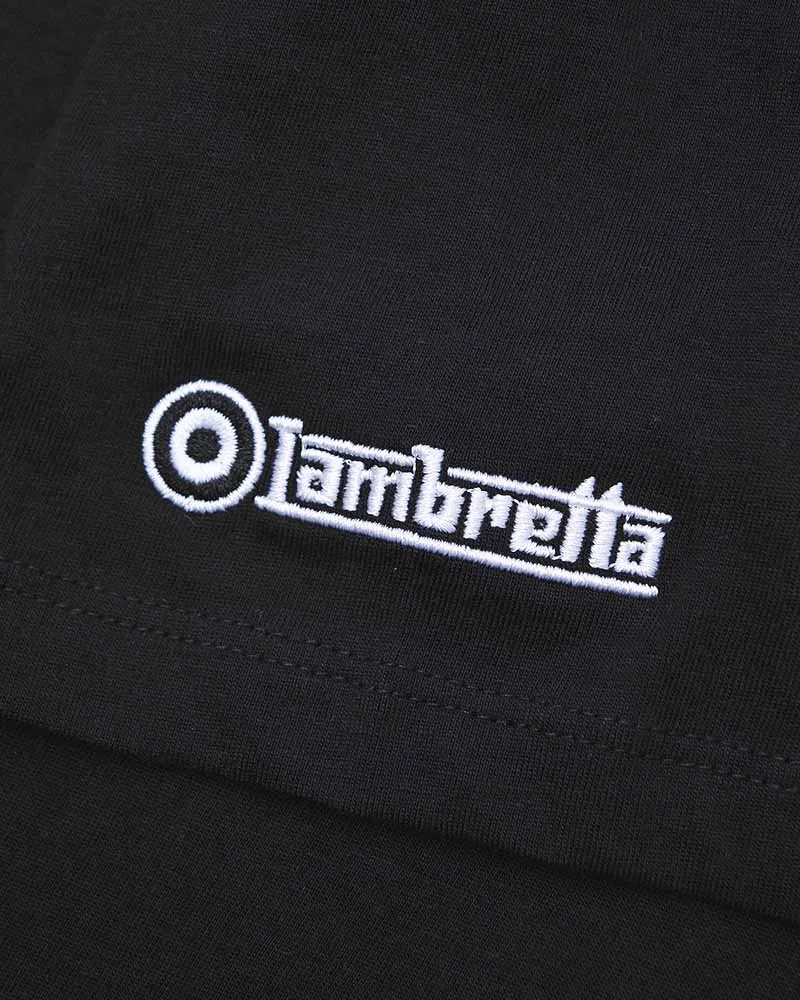 Lambretta Mens Two Tone Logo  Crew Neck T-Shirt