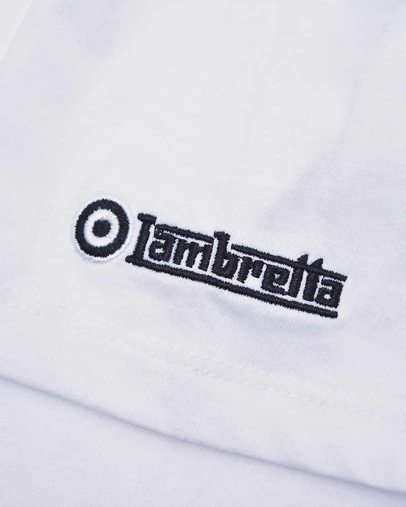 Lambretta Mens Two Tone Logo  Crew Neck T-Shirt