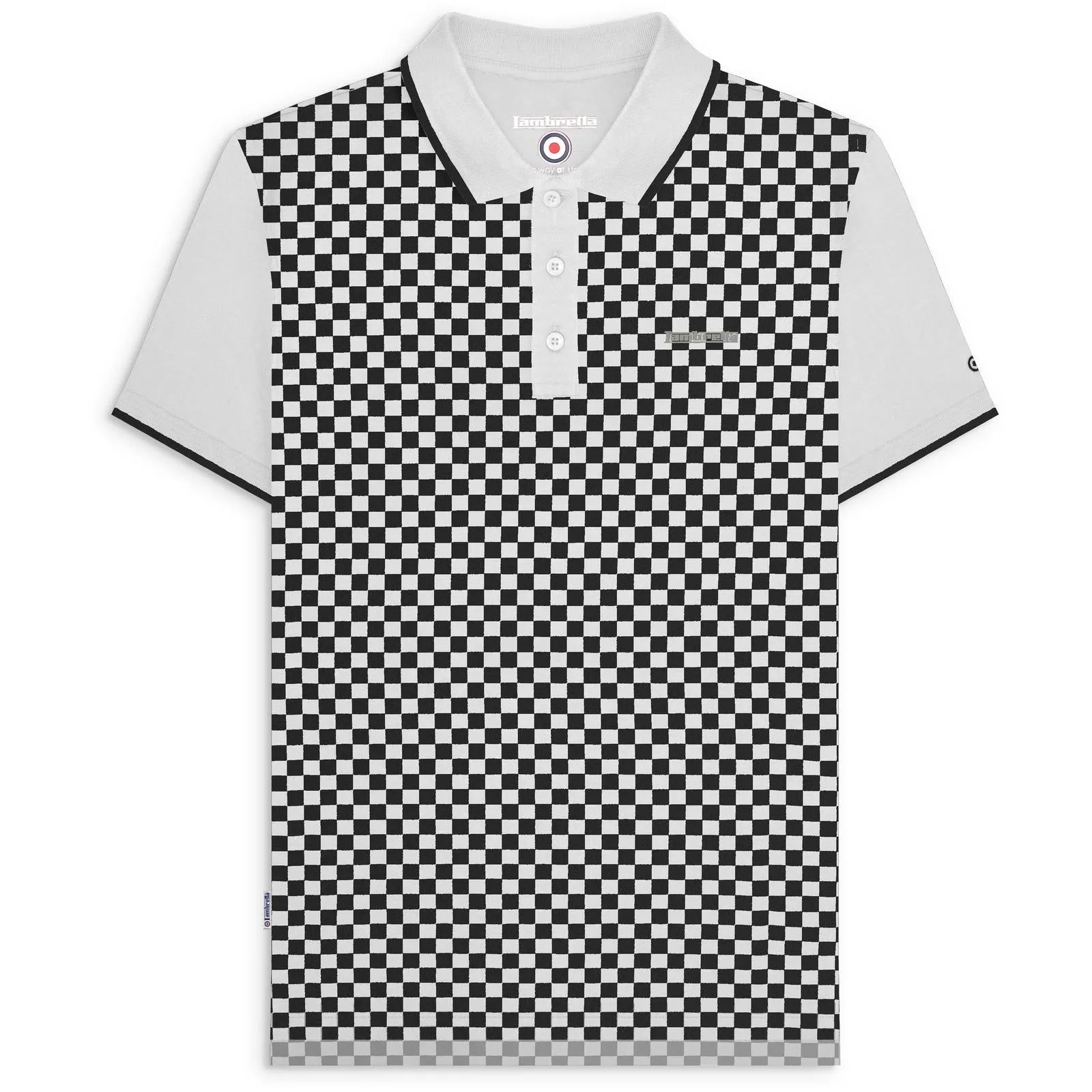 Lambretta Mens Two Tone Polo Shirt
