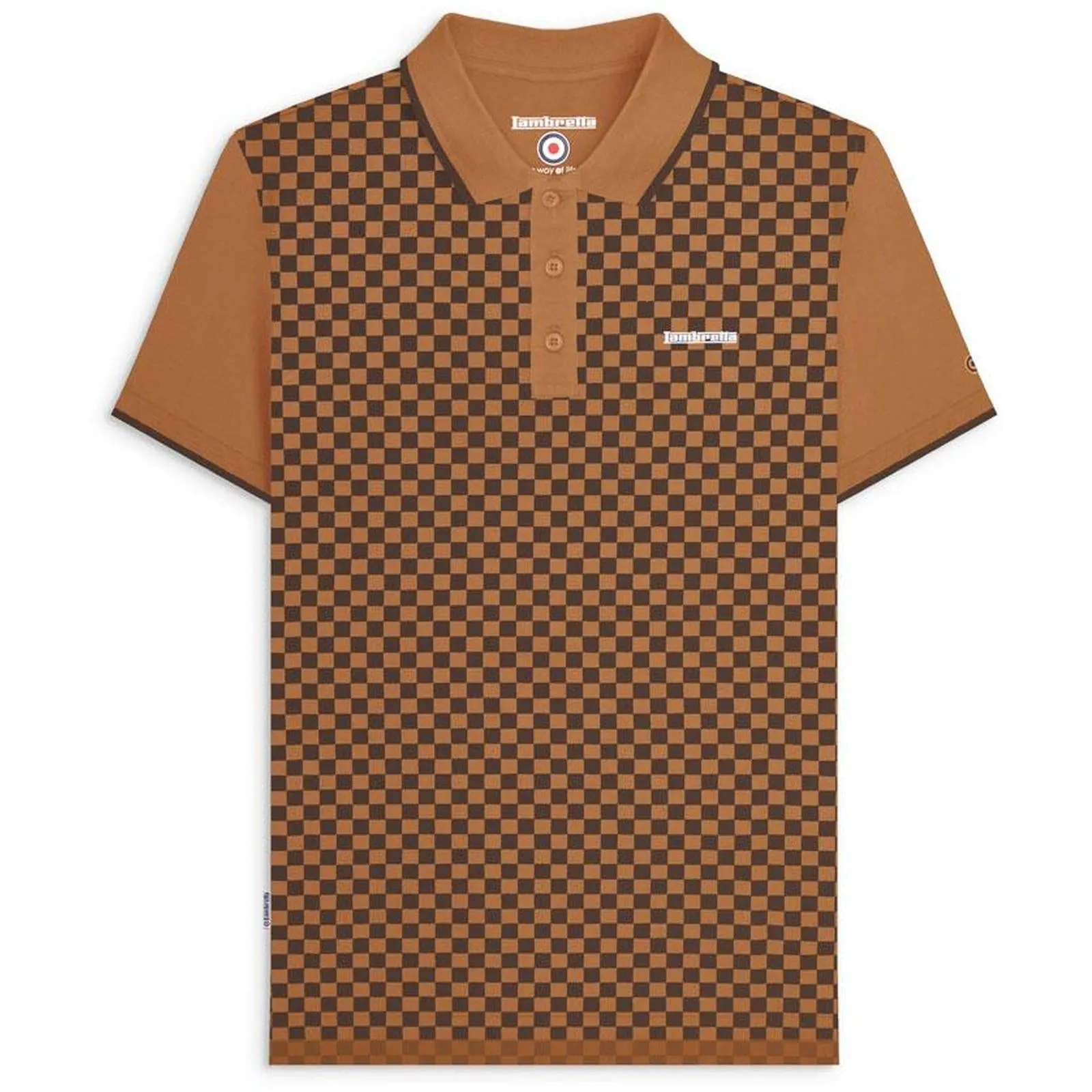Lambretta Mens Two Tone Polo Shirt