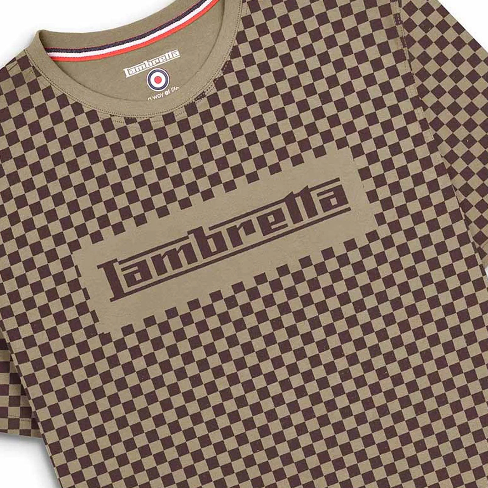 Lambretta Mens Two Tone Short Sleeve T-Shirt