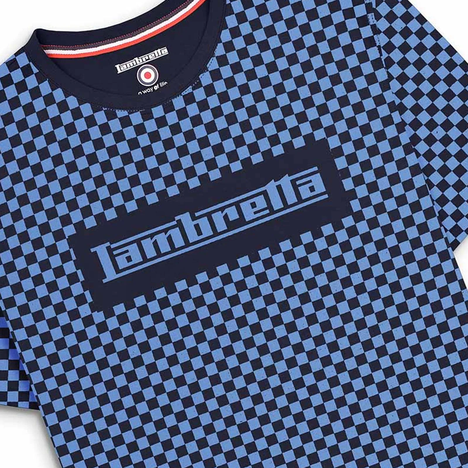 Lambretta Mens Two Tone Short Sleeve T-Shirt